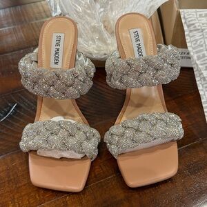 NIB Steve Madden Kenley Rhinestone Heels